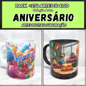 Caneca Personalizada Sublimação Aniversário