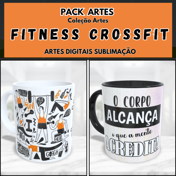 ARTES CANECA SUBLIMAÇÃO FITNESS E CROSSFIT