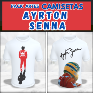 sublimação camisetas ayrton senna