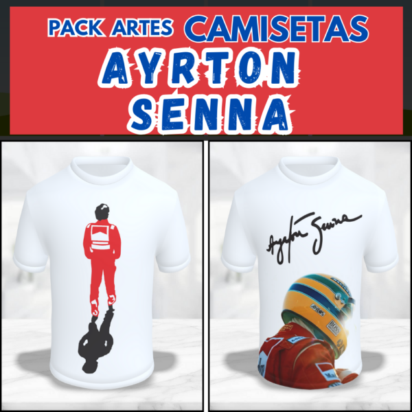 sublimação camisetas ayrton senna